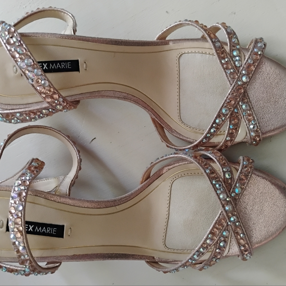 Alex Marie Gold Glamorous Heels